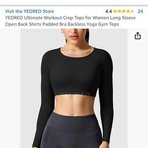 Yeoreo Backless Workout Top